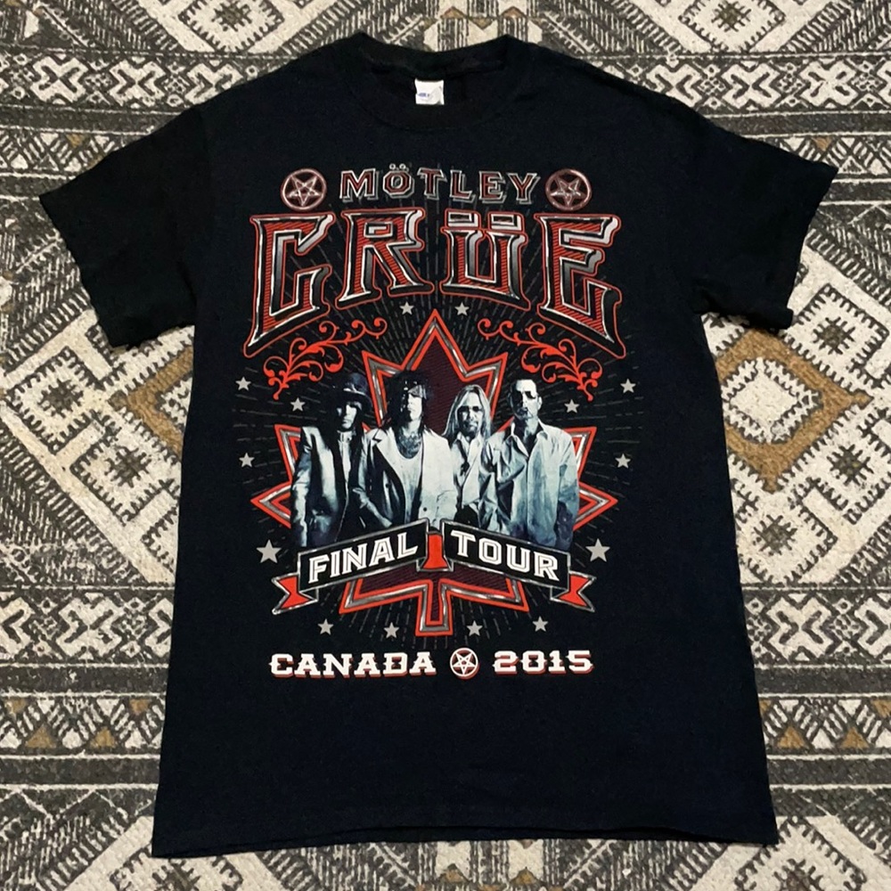 Motley Crue final Canadian tour 2015 size small